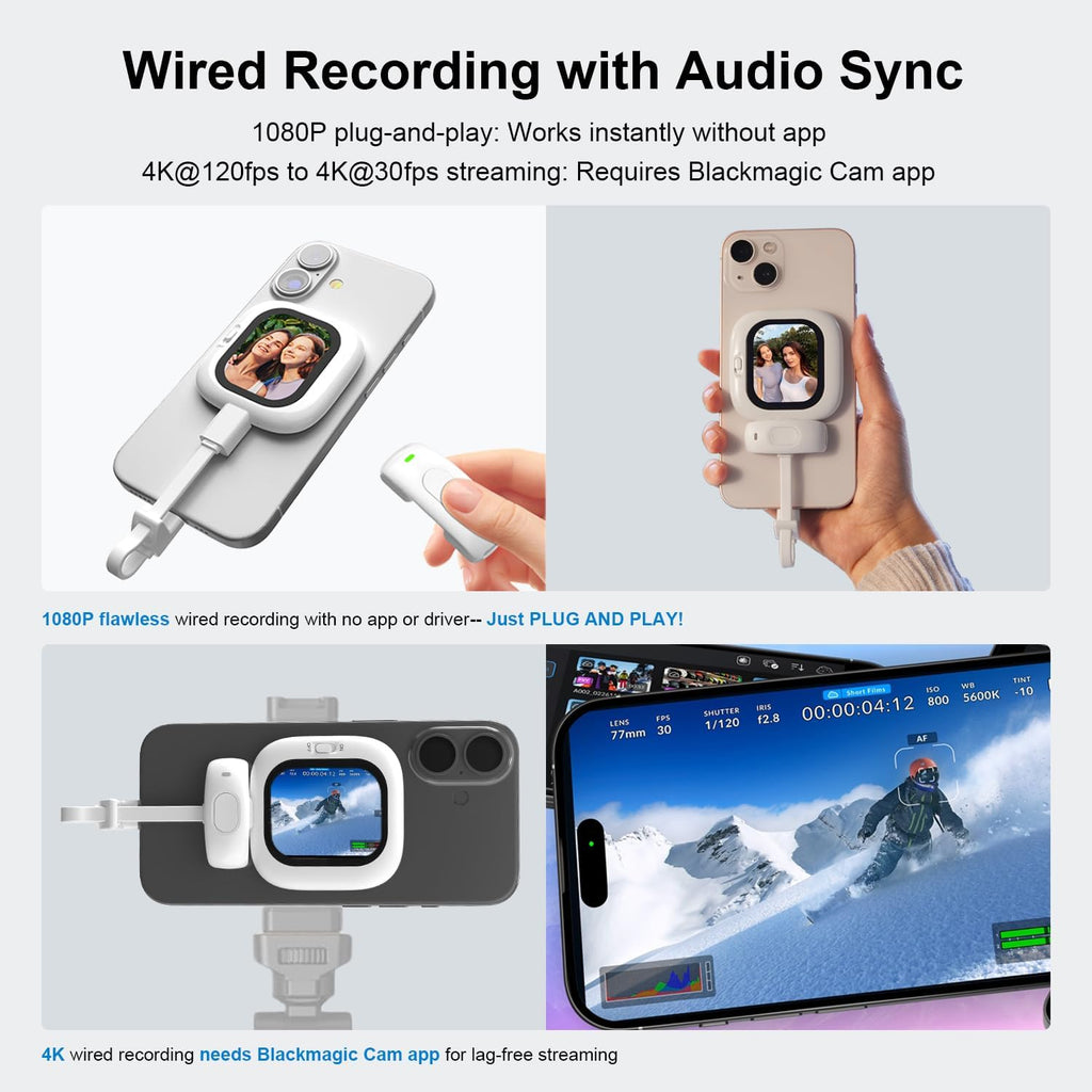 UltraView Pro Rear Selfie Display Screen with Live Camera Mirror